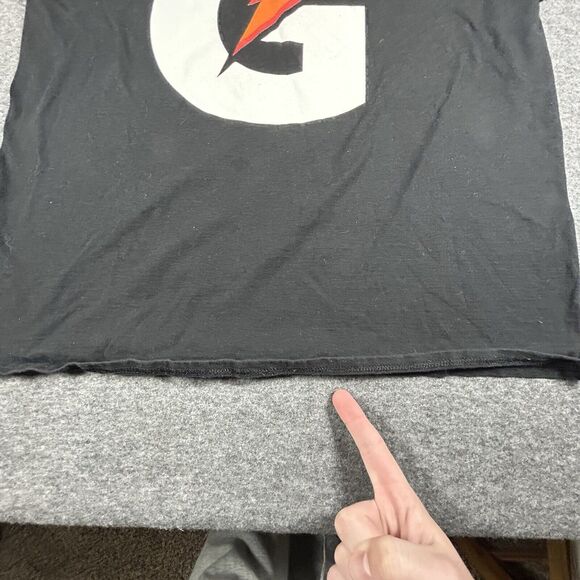 Vintage Y2K Gatorade Logo Hanes Beefy Black T Shirt Size XL - Picture 5 of 7